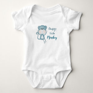 Daddy's Little Monkey Baby Bodysuit
