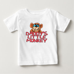 Daddy's Little Monkey Baby T-Shirt