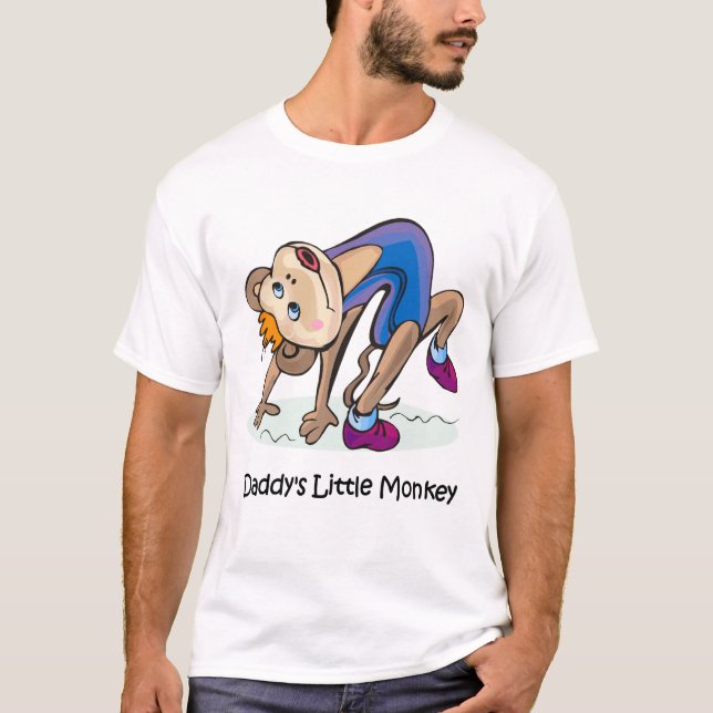 Daddy's Little monkey t-shirt (Front)