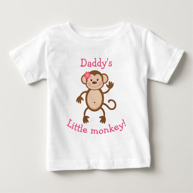 Daddy's Little Monkey T-shirt (Front)
