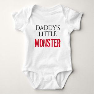 Daddy's little monster baby bodysuit