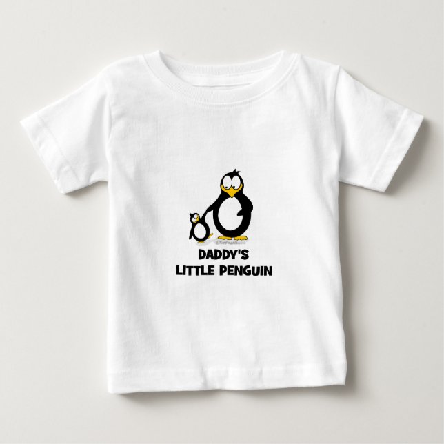 Daddy's Little Penguin Baby T-Shirt (Front)