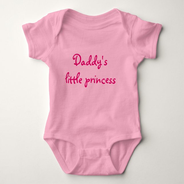 Daddy's Little Princess Baby Bodysuit (Front)