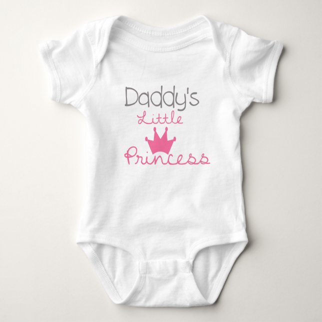 Daddy's Little Princess Baby Jersey Bodysuit (Front)
