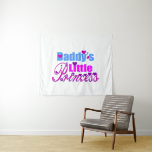 ❤👸Daddy's Little Princess Fabulous Wall Tapestry