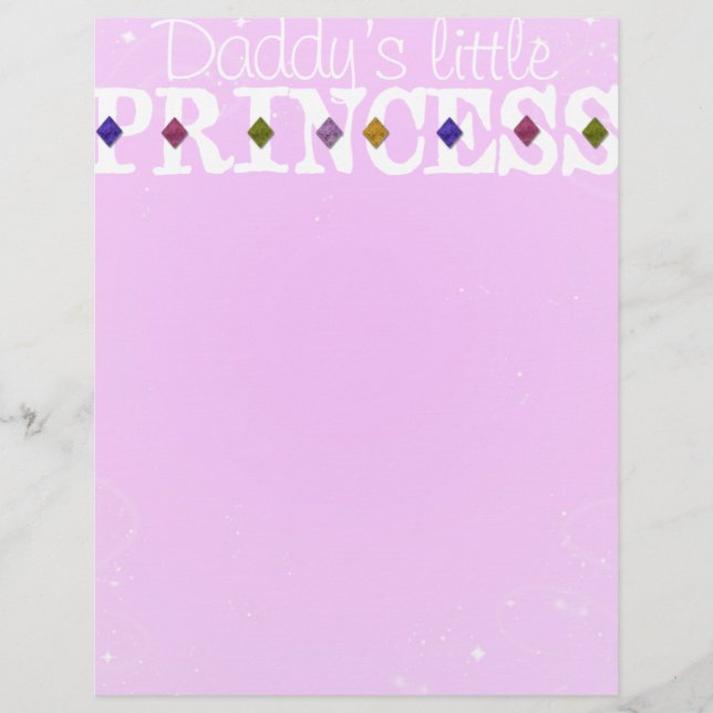 Daddy's Little Princess Letterhead (Front)