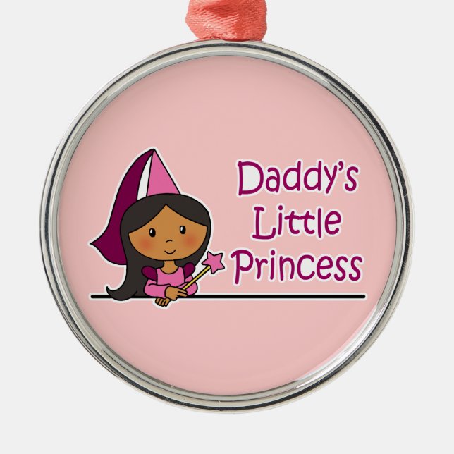 Daddy's Little Princess Metal Tree Decoration (Front)