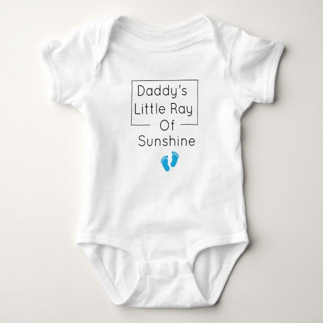daddy's little ray of sunshine Daddy Baby Gift Bodysuit (Front)