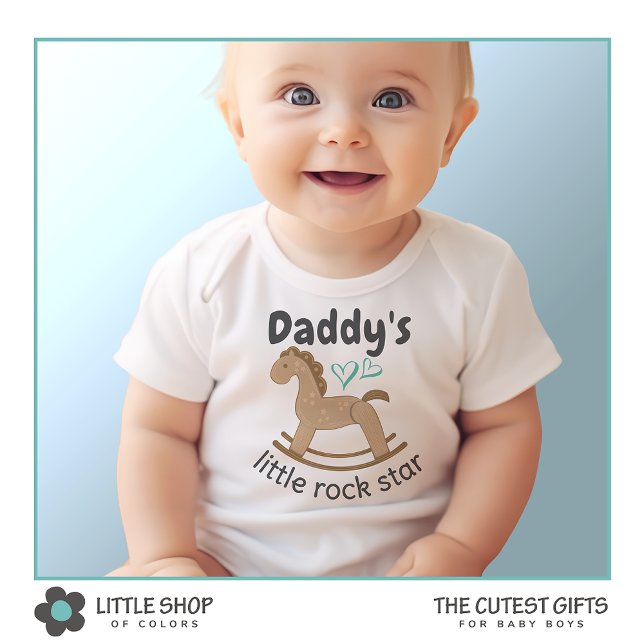 Daddy's Little Rock Star Baby Bodysuit (Creator Uploaded)