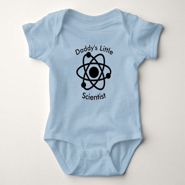 Daddy's Little Scientist Baby Romper Baby Bodysuit (Front)