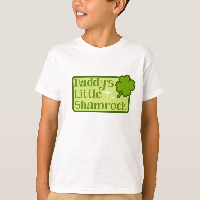 Daddy's Little Shamrock Kid's T-shirt (Front)