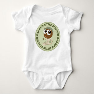 Daddy's Little Soldier Ethnic Baby Tee