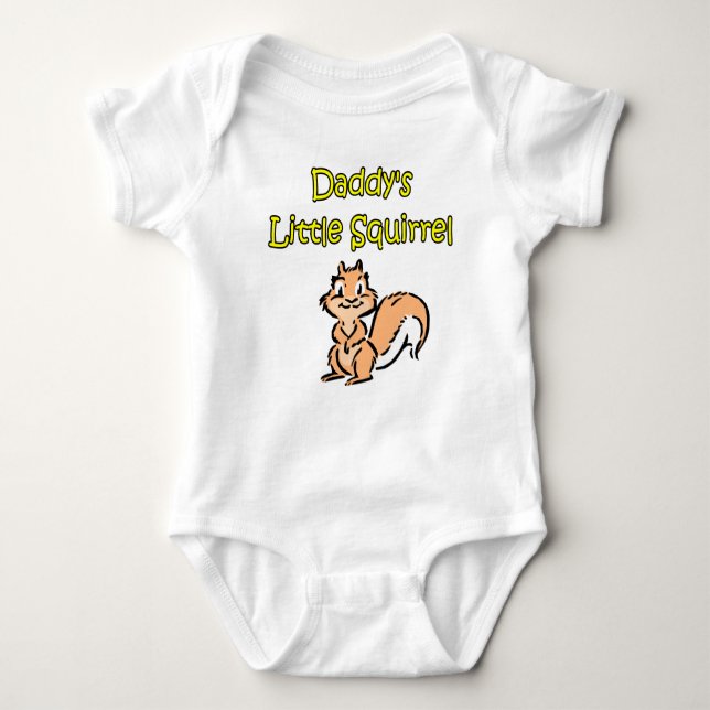 DADDY'S LITTLE SQUIRREL BABY BODYSUIT (Front)