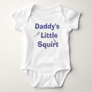 Daddy's Little Squirt -Boy Baby Bodysuit