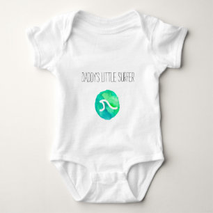 Daddy's Little Surfer Baby Bodysuit