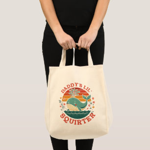 Daddys Little Whale Tote Bag