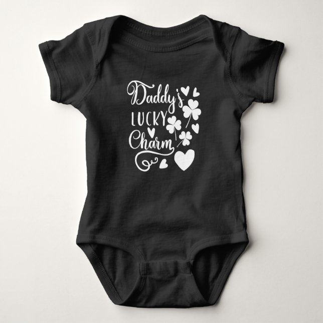 Daddys Lucky Charm Baby Bodysuit (Front)