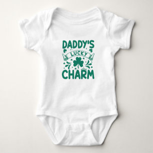 Daddy's Lucky Charm St Patrick's Day Baby Bodysuit