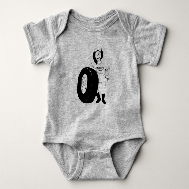 Daddy's Mechanic Baby Bodysuit (Front)
