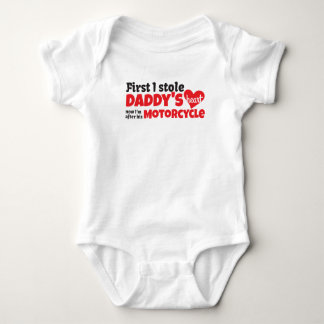 Daddy's Motorcycle Baby Bodysuit