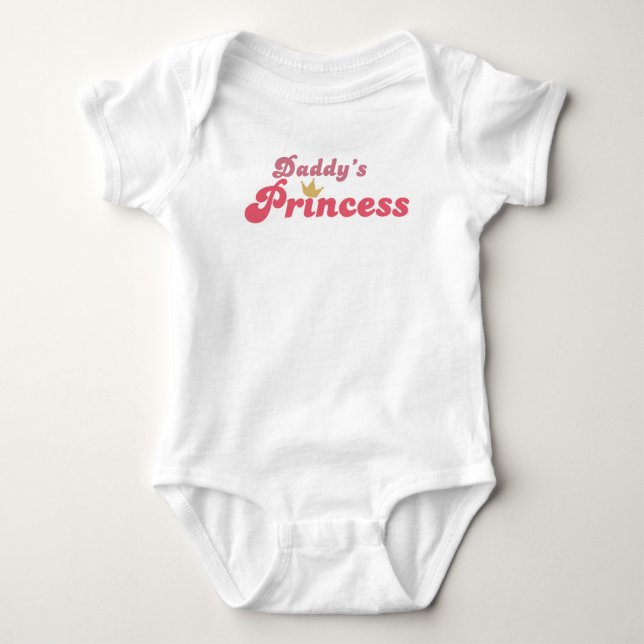 Daddy's Princess Baby Bodysuit (Front)