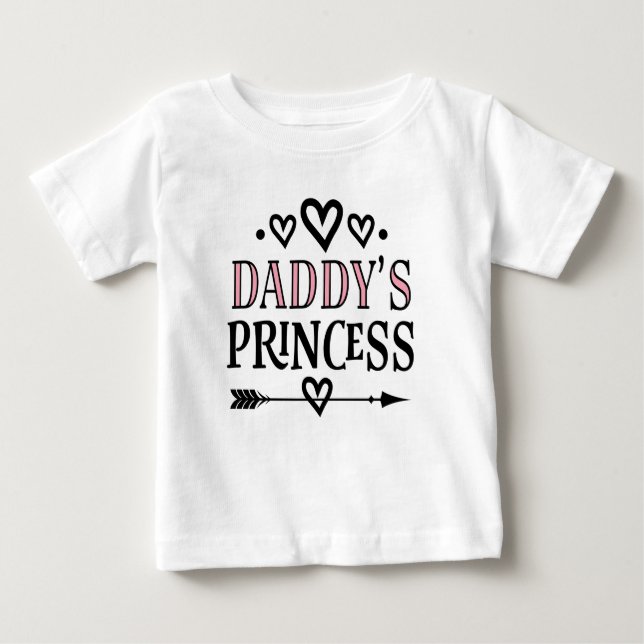 Daddys Princess Baby Girl Gift T-Shirt (Front)