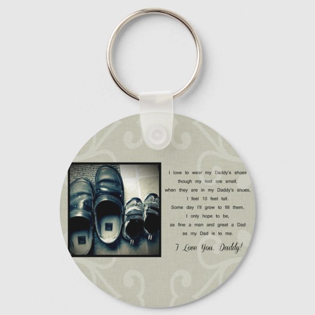Daddy's Shoes Key Ring (Front)