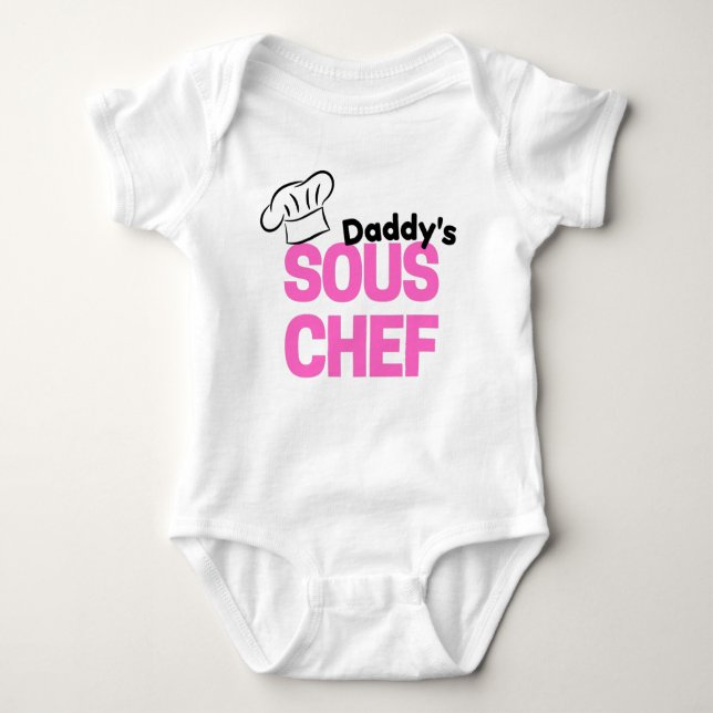 Daddy's Sous Chef Future Cooking Buddy Baby Bodysuit (Front)