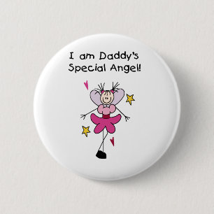 Daddy's Special Angel 6 Cm Round Badge
