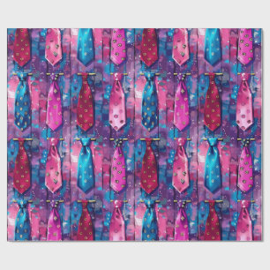 Daddy's Tie Collection Matte Wrapping Paper