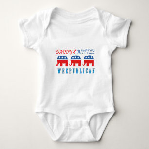 Daddys Wittle Weepublican.png Baby Bodysuit