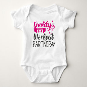 Daddy's Workout Partner Baby Bodysuit