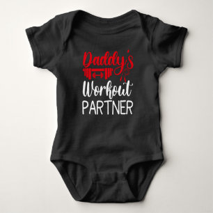 Daddy's Workout Partner Baby Bodysuit