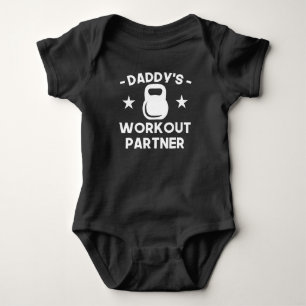 Daddy's Workout Partner Baby Bodysuit