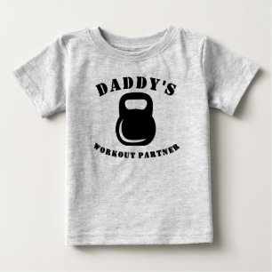 Daddy's Workout Partner Baby T-Shirt