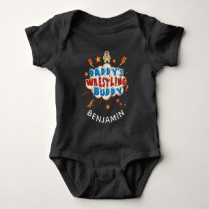 Daddy's Wrestling Buddy Personalised Baby Bodysuit