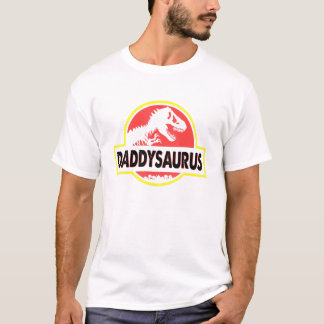 Daddysaurus Dad Husband Fathers Day Matching Dinos T-Shirt