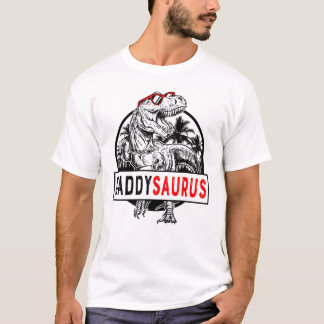 Daddysaurus Daddy Saurus T Rex Father's Day 1WH1 T-Shirt