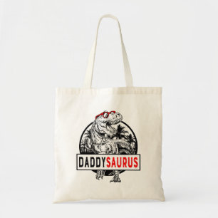 Daddysaurus Daddy Saurus T Rex Father's Day 1WH1 Tote Bag