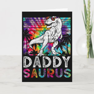 Daddysaurus Dinosaur Daddy Saurus Family Matching  Card