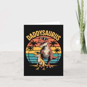 Daddysaurus Dinosaur Summer Fathers Day Card