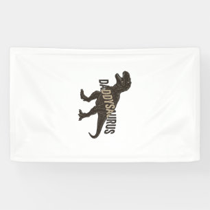 Daddysaurus Dinosaur Vintage Engraving Shirt Desig Banner