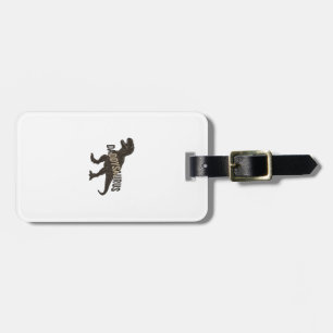 Daddysaurus Dinosaur Vintage Engraving Shirt Desig Luggage Tag