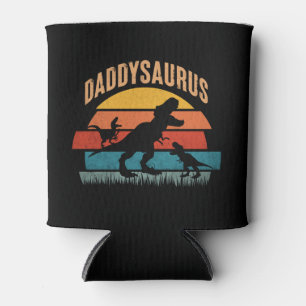 Daddysaurus - Fun Dinosaur Dad Design Can Cooler