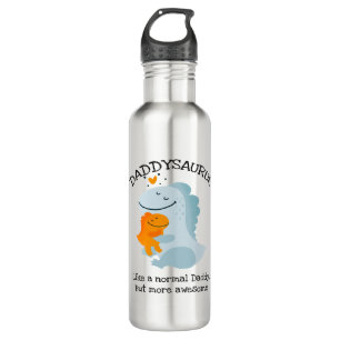 Daddysaurus Like A Normal Daddy, But More Awesome 710 Ml Water Bottle