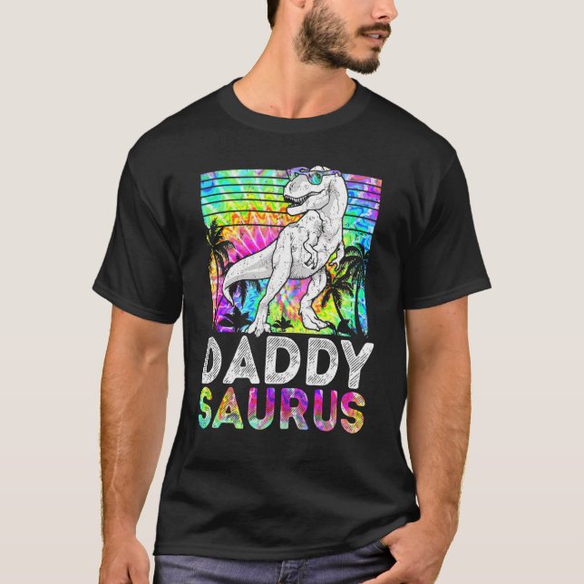 Daddysaurus Rex Dinosaur Daddy Saurus Family Match T-Shirt (Front)
