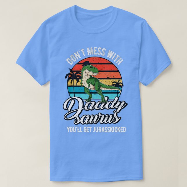 Daddysaurus Rex Dinosaur Daddy T-Rex Father's Day  T-Shirt (Design Front)