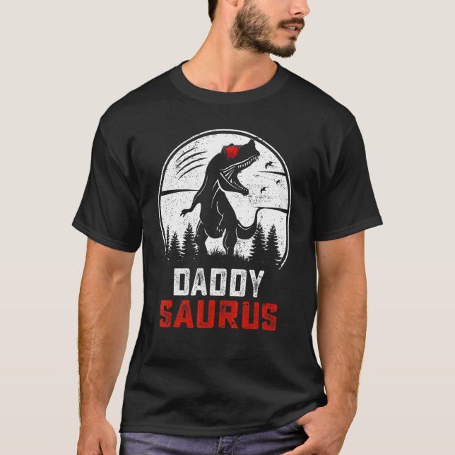 Daddysaurus rex Dinosaur  DaddySaurus Family Match T-Shirt (Front)