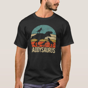 Daddysaurus Rex Rainbow Daddy Saurus Family Match T-Shirt