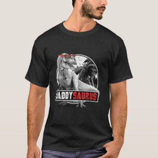 Daddysaurus T Rex Dad Dinosaur Daddy Saurus Father T-Shirt